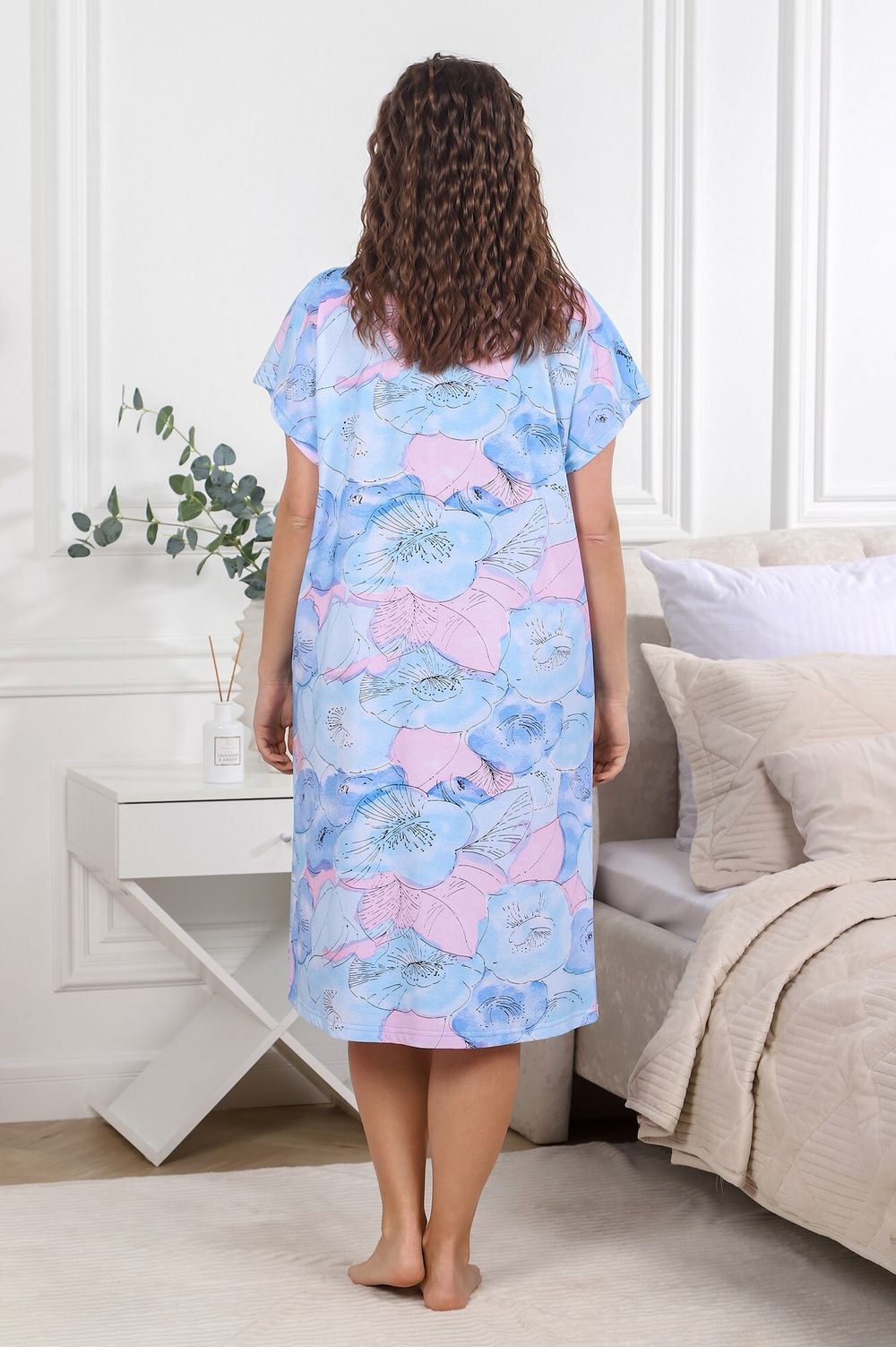 Ночная сорочка Палитра Виотекс ГОЛУБОЙ