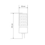 Лампа светодиодная капсульного типа JD-CORN G4 230В 5,5Вт 2700K теплый свет (поликарбонат) REXANT