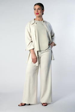 Блузка женская 4322ВП, льняной #363Лен094322ВП