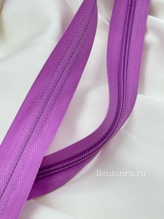 Молния потайная неразъемная сиреневая