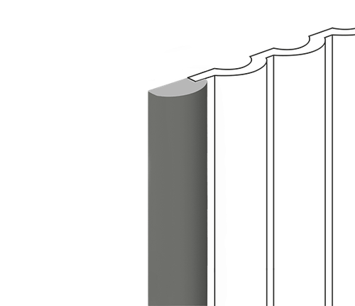 Финишный молдинг LF140B GR17