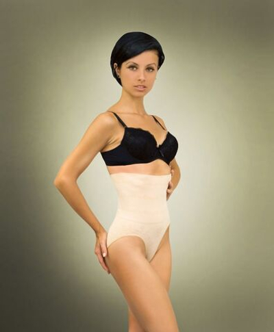 Корректирующие трусы с высокой талией (Размер: M) (Цвет: белый)