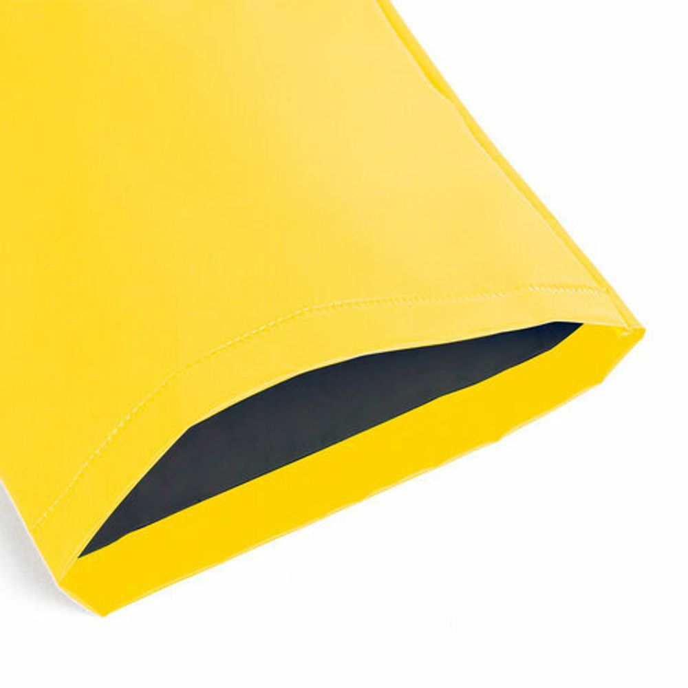 Дождевик-куртка желтая на кнопках С КАРМАНАМИ, виниловая, размер 50-56, рост 170-185, ГРАНДМАСТЕР, 610939