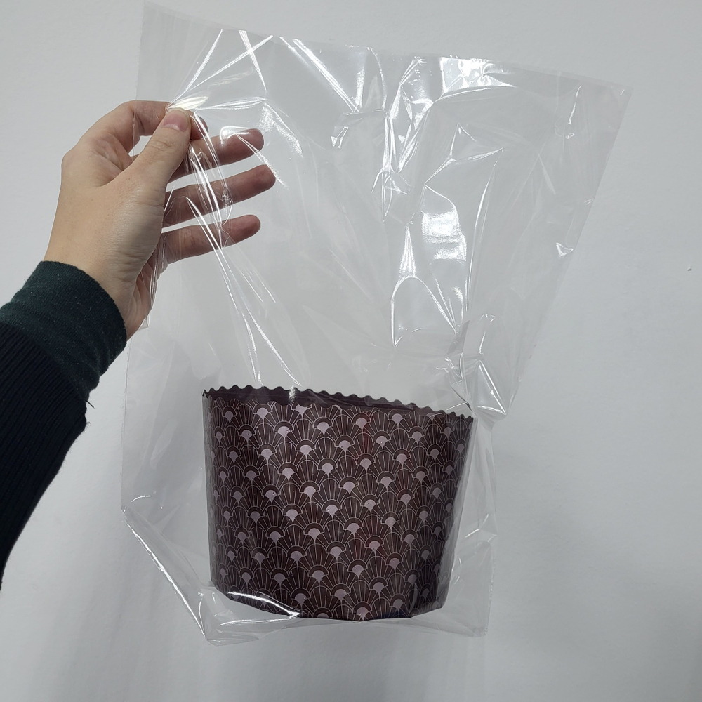Пакет для кулича прозрачный, донная складка, 28*32 см (на d13,5см)