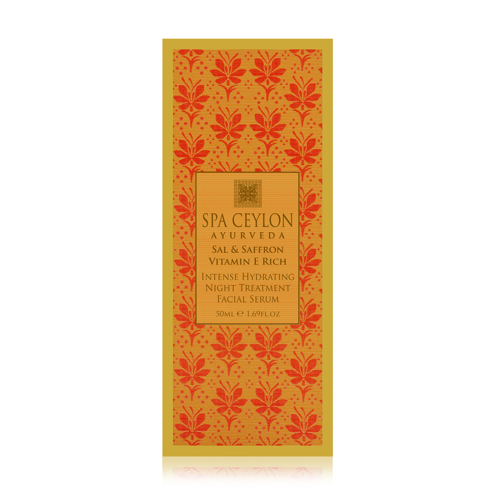 Интенсивная увлажняющая ночная сыворотка для лица "ШОРЕЯ И ШАФРАН" (50мл)