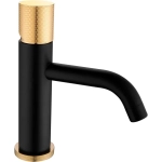Смеситель для раковины Boheme Stick 121-BG.2 black touch gold