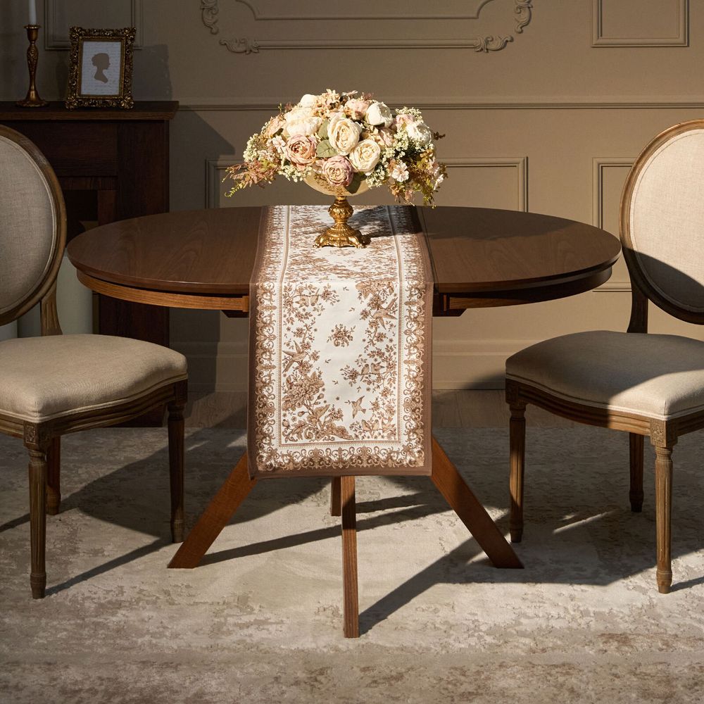 ДОРОЖКА " ROYAL GARDEN" 40Х146СМ ,БЕЛЫЙ ,100% ХЛОПОК ,ТВИЛ С ПРОПИТКОЙ