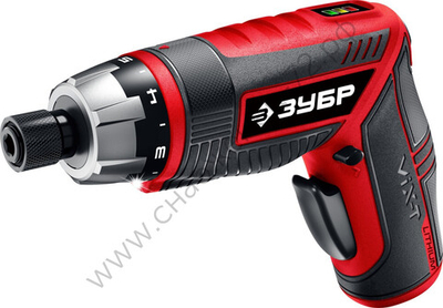 ЗУБР ViX-T 3.6 В, аккумуляторная отвертка-трансформер, кейс, 10 бит (ЗО-ЕМ-3.6 Ли)