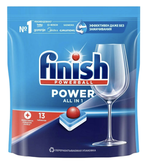 Таблетки для посудомоечных машин Finish All in 1 Power 13 шт