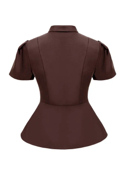 “Noir de Fleur” Жакет приталенный с коротким рукавом