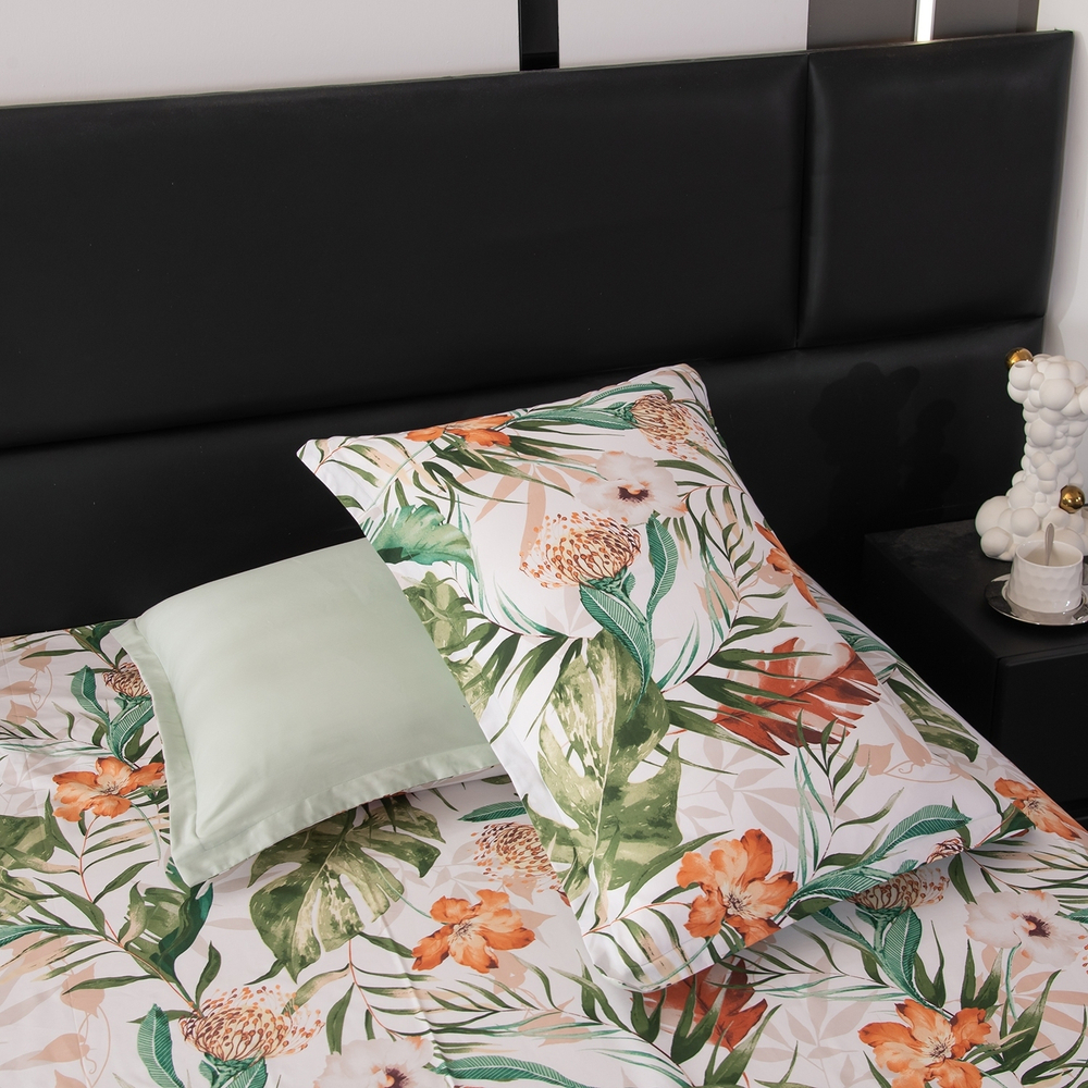 Комплект постельного белья на резинке Сатин Velouria Luxe с Одеялом VLR017