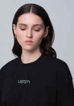 Ustim Футболка оверсайз, черный