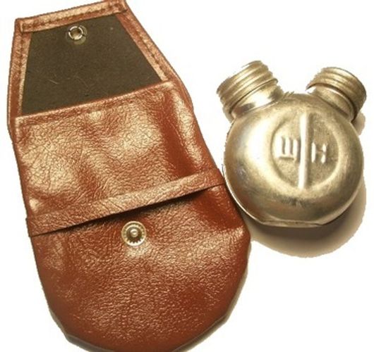 Масленка оружейная двухсекционная, армейский оригинал СССР, металл