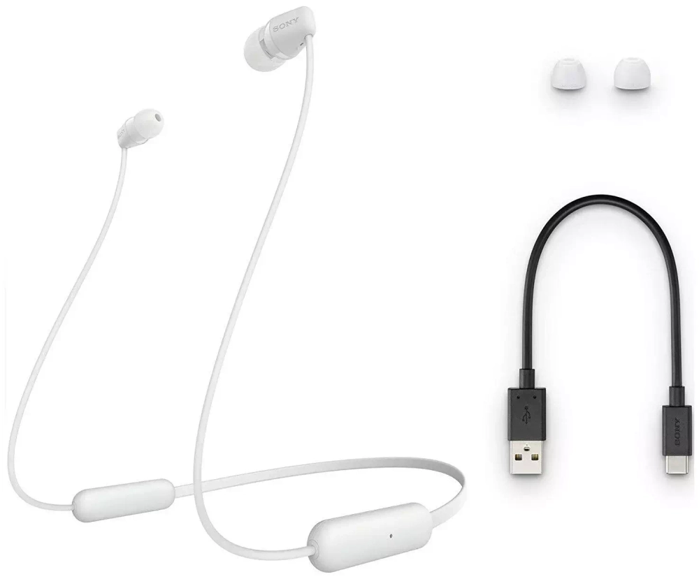 Беспроводные наушники Sony WI-C200, белый