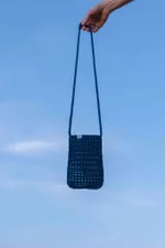 Вязаная сумочка FOS Темно-Синяя