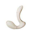 Белый вибромассажёр G-зоны Talis с пульсацией, вакуумной стимуляцией и функцией нагрева (Цвет: белый)