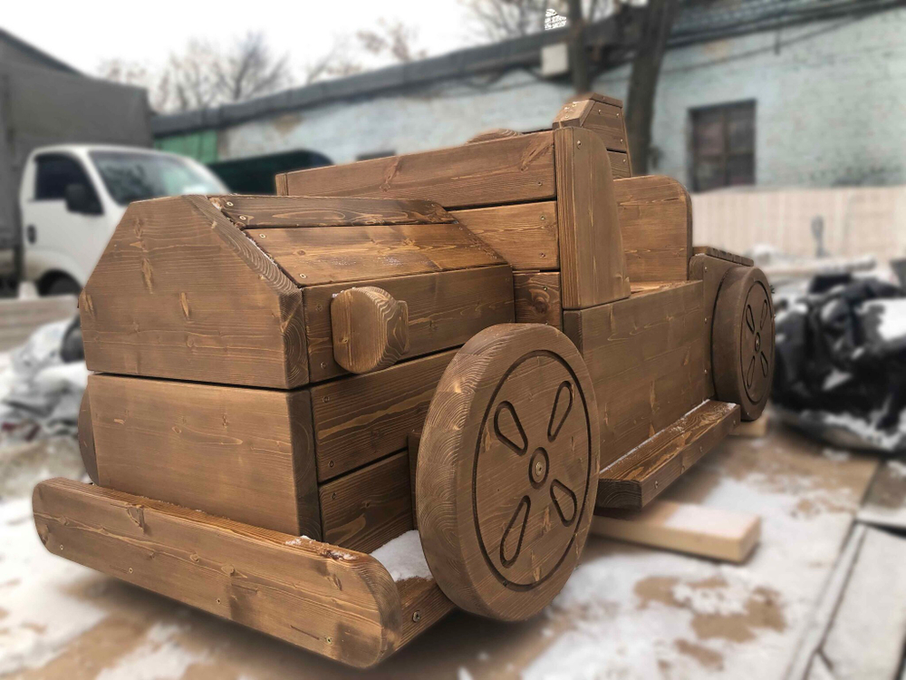 Деревянный игровой модуль Автомобиль