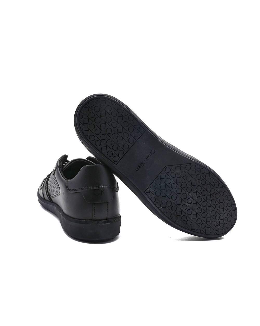 Кожаные кроссовки low top lace Calvin Klein - черный(HM0HM00471)