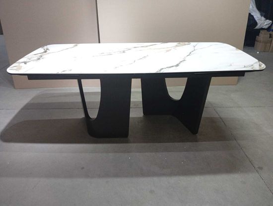 Стол BIRGER 200 KL-188 Контрастный мрамор, итальянская керамика