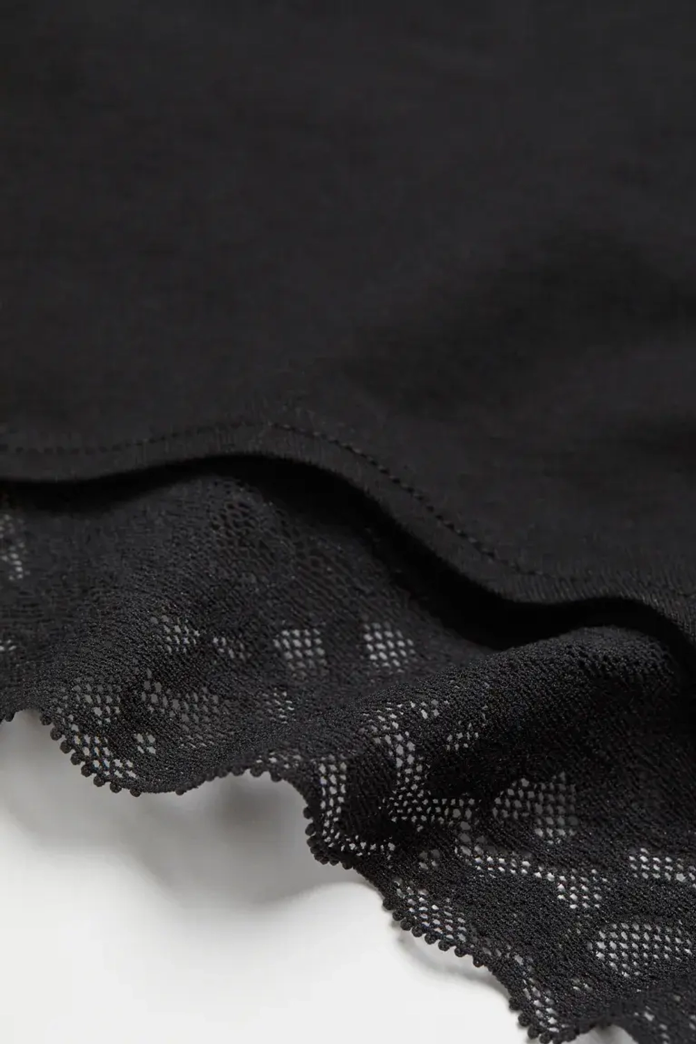 H&M Набор из пяти трусов с кружевом, черный