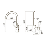 Смеситель OMOIKIRI SHINAGAWA GB