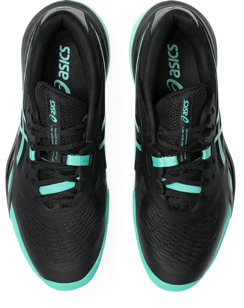Мужские теннисные кроссовки Asics Gel-Resolution X Clay - black/aurora green