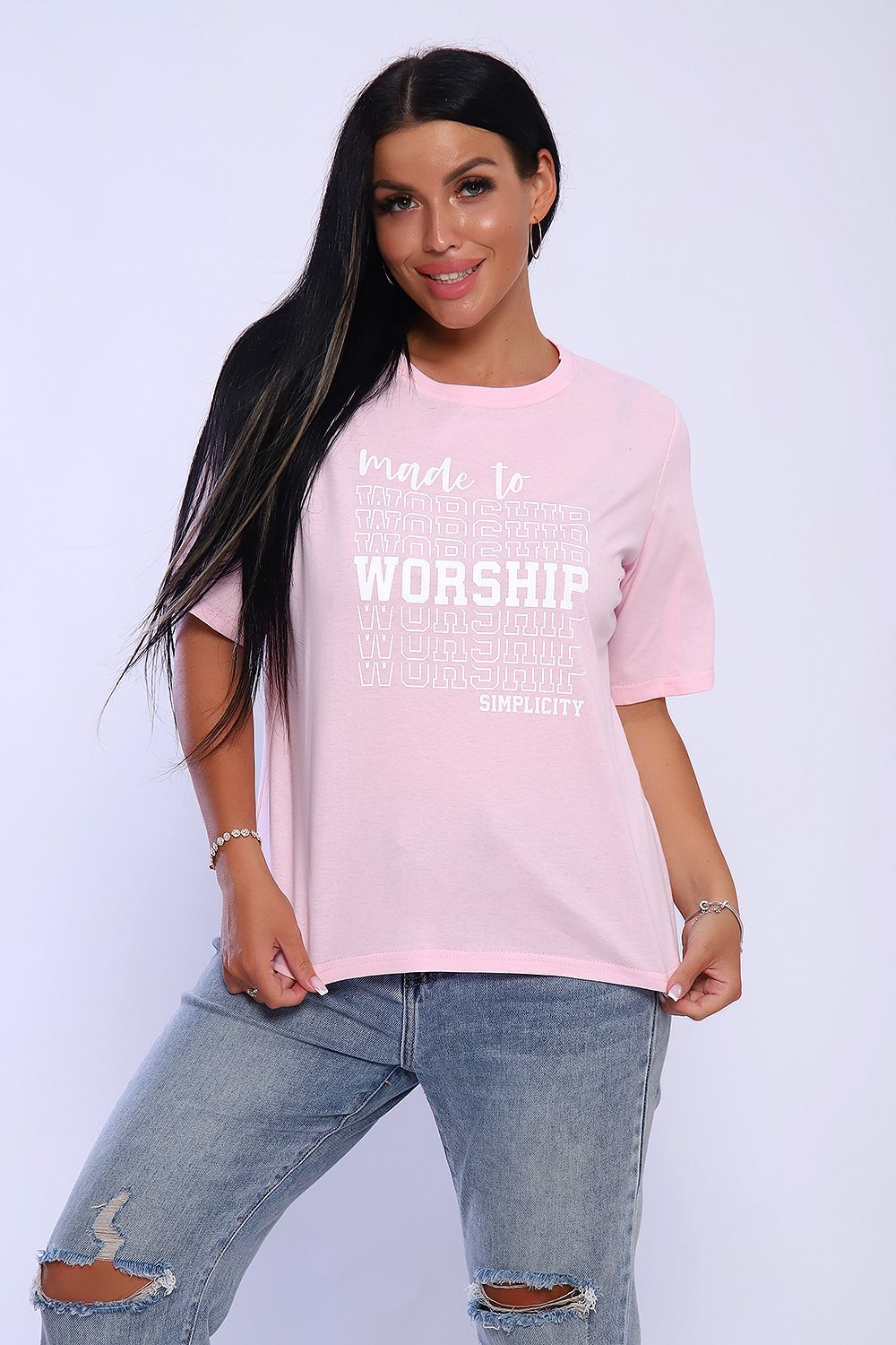 Женская футболка 80018 Натали (Акция)