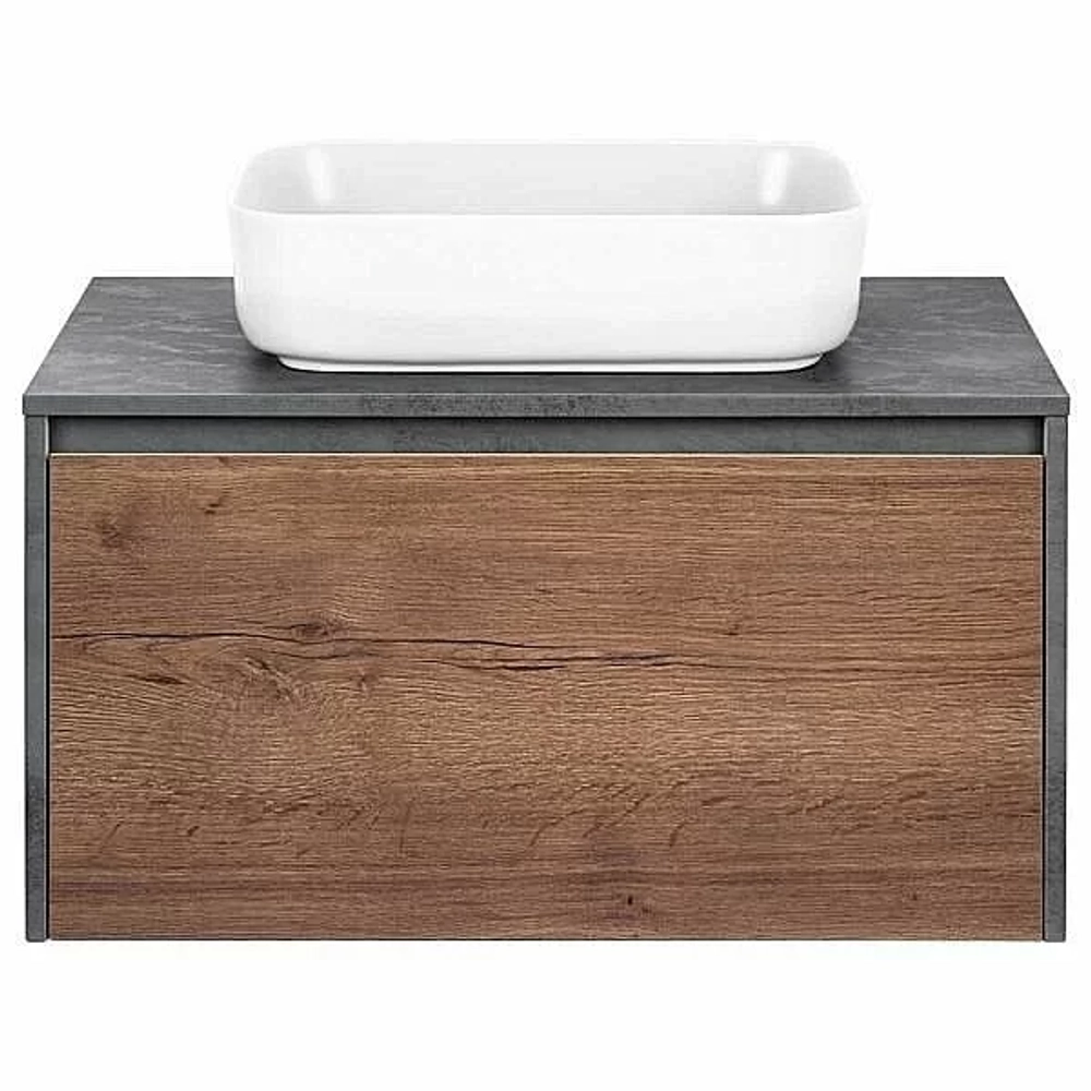 Тумба с раковиной Vincea Mesa 800 T.Oak + Beton