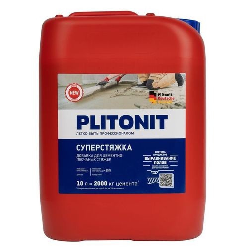 Добавка для растворов Плитонит СуперСтяжка 10 л