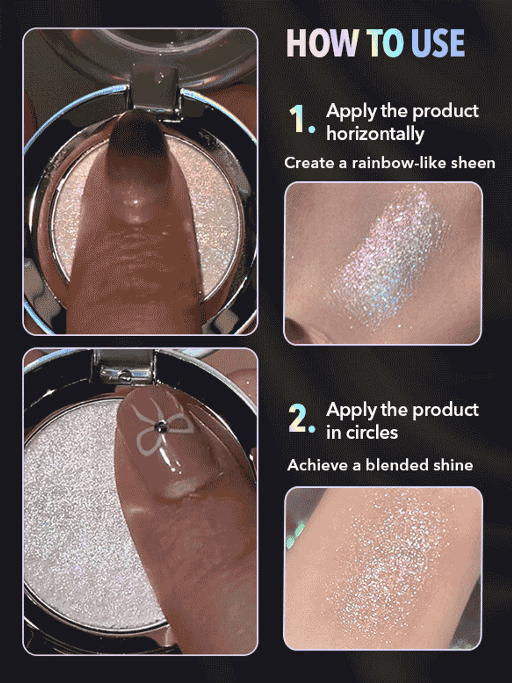 Sheglam Over The Rainbow Glitter Eyeshadow Topper