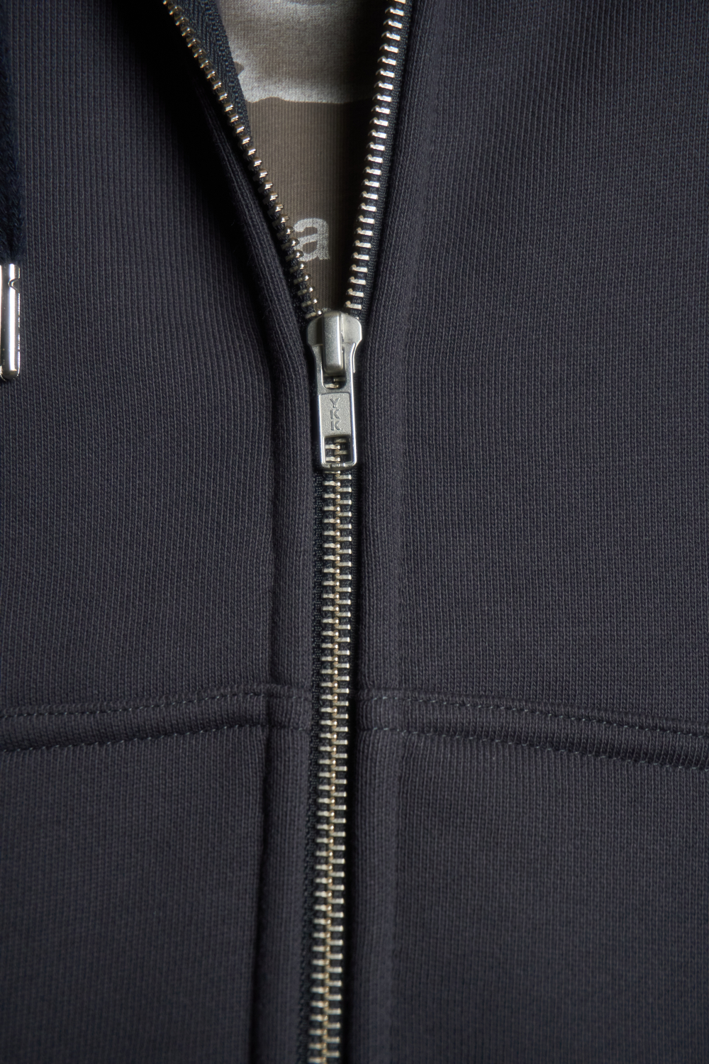 Худи Called a Garment Stamp Heavy Cotton Zip Hoodie "Charcoal Blue"