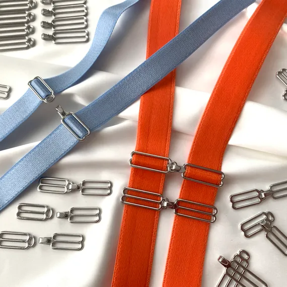 Регуляторы с крючками для бретели серебро 20 мм