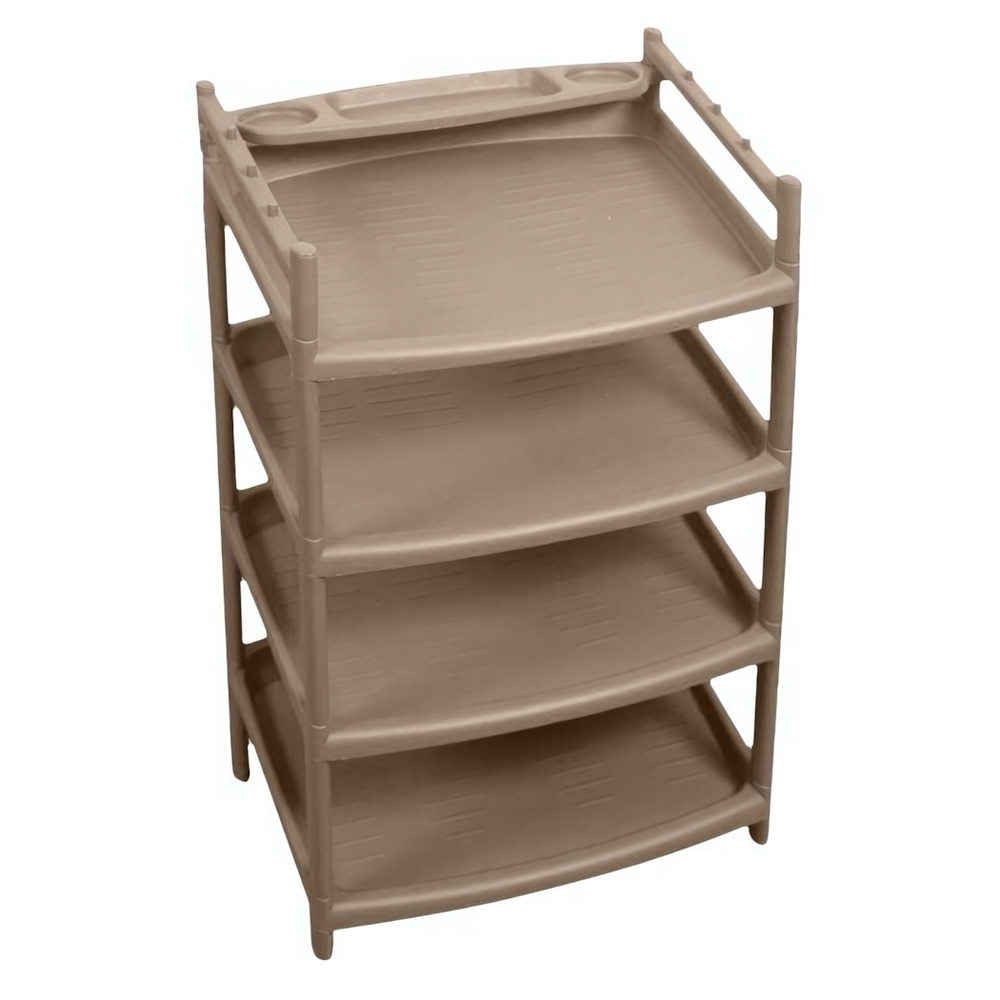 Этажерка для обуви "Rambai" 4 полки, 505х410х805 мм (серый)