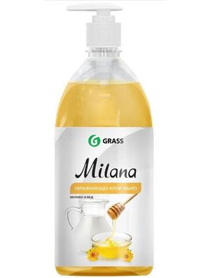 Grass Жидкое крем-мыло "Milana" Молоко и мед, 1 л