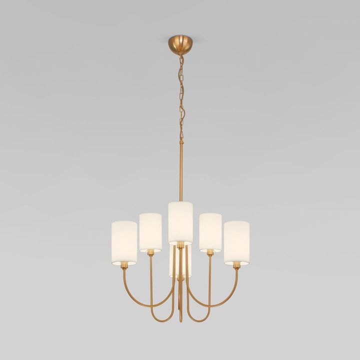 Подвесная люстра Eurosvet Abbey 60164/6 латунь Smart