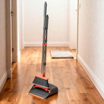 Набор для уборки: совок-ловушка, щетка с рукояткой 106,5см, LV-B03