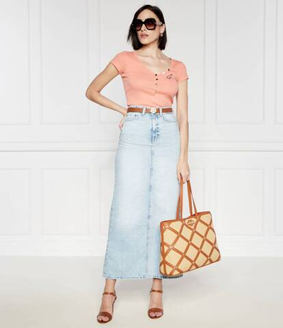 Джинсовая юбка WENONA GUESS - голубой(W4GD53 D5B66)