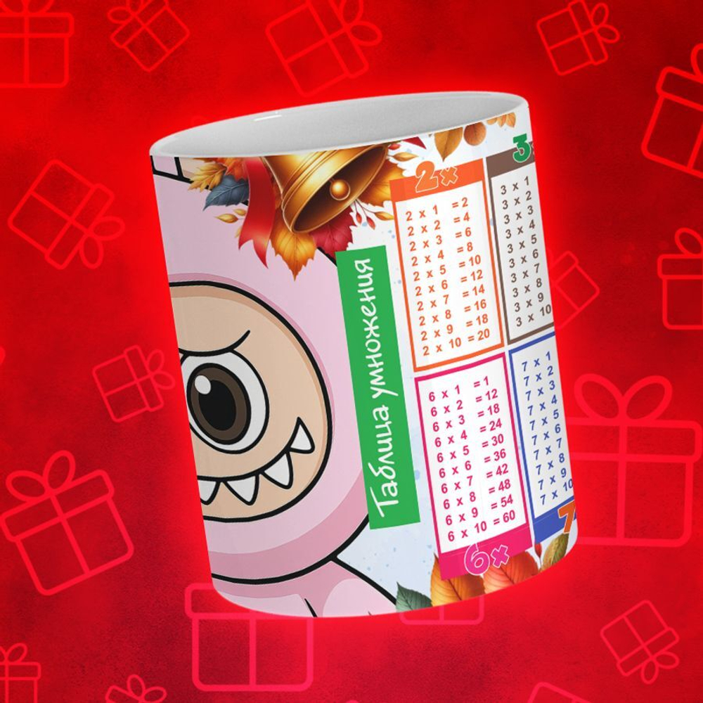 Лабубу с таблицей умножения