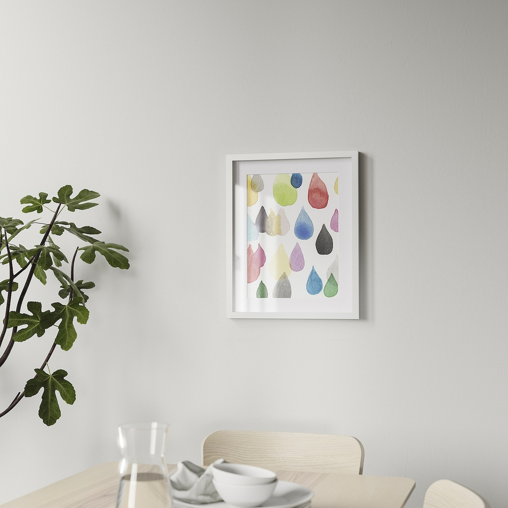 IKEA RÖDALM  (ИКЕА РÖДАЛМ)  -  Рамка, белая, 40x50 см