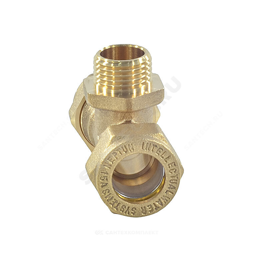 Тройник латунь 15Aх1/2"х15 обжим/НР STAHLMANN STML1501/215BEF