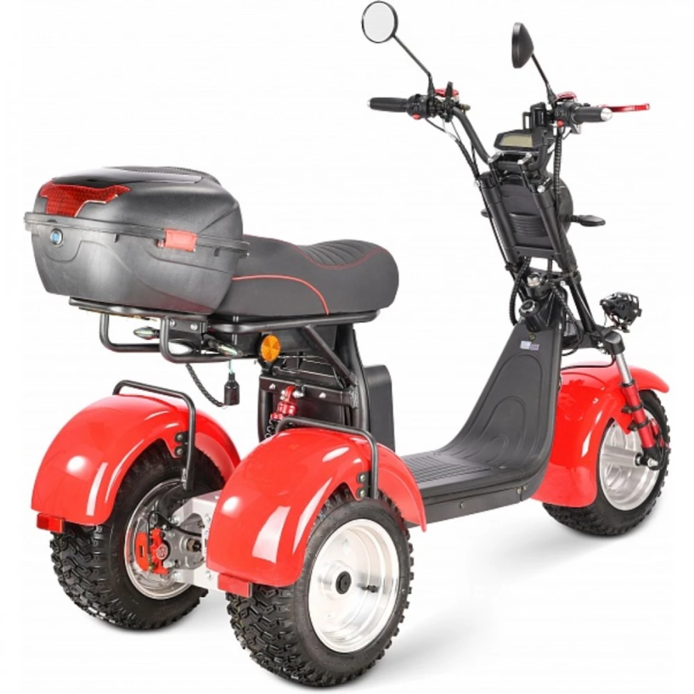 Электроскутер CityCoco White Siberia TRIKE Ikra 5000w красный