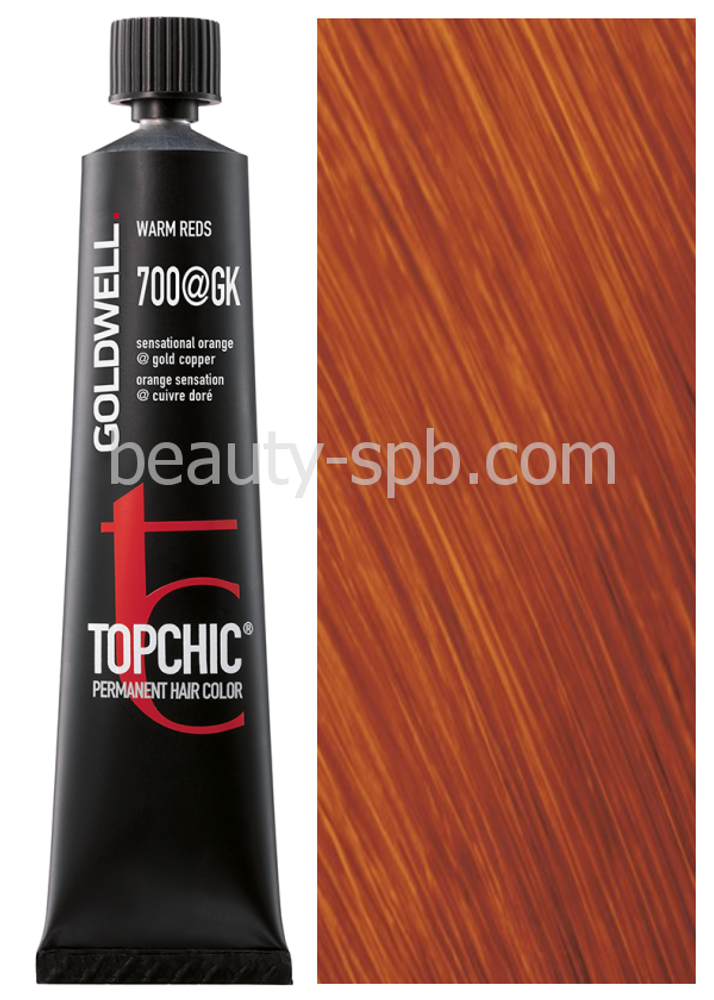 Goldwell Topchic 7OO@GK сочный апельсиновый с золотисто-медным сиянием 60 мл