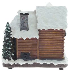 GAEM Фигурка декоративная "Рождество" (4 мелодии, подсвет, движ, 3xAA н/п, +USB), L23 W16,5 H21 см