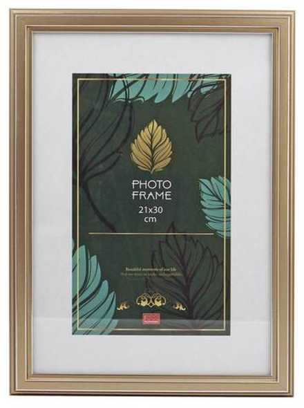 Фоторамка пластик 21х30 см Берген платина