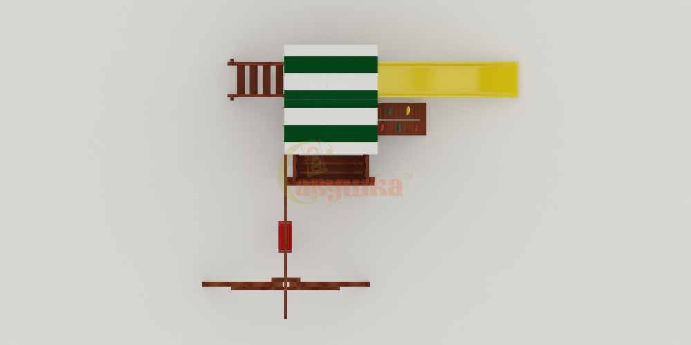 Детская площадка Савушка Мастер 1 с зимней и летней (Махагон) 4 сезона