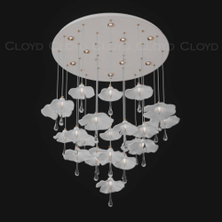 Люстра Cloyd SHANGRILA C33 / выс. 120 см - керамика - белый (арт.11491)