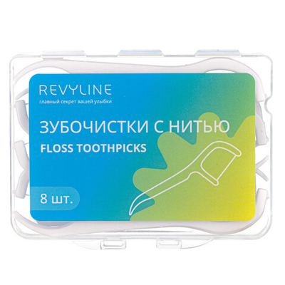 Зубочистка с нитью 8шт Revyline