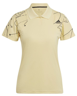 Adidas yellow polo discount