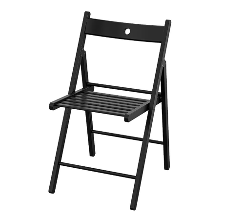 ФРОСВИ FRОSVI Стул складной, черный