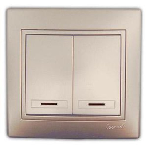 MIRA 701 3030 112 Выкл. сдв подсв жемч/бел вст.с/у